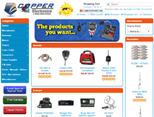 Tablet Screenshot of copperelectronics.com